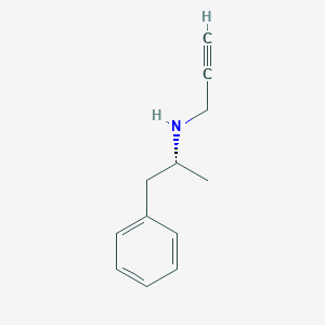 molecular formula C12H15N B119156 n-[(2r)-1-苯基丙烷-2-基]丙-2-炔-1-胺 CAS No. 56862-28-3