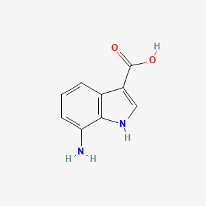 molecular formula C9H8N2O2 B11915715 7-Amino-1H-indole-3-carboxylic acid 