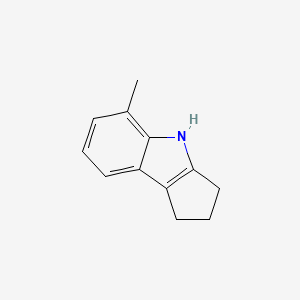 molecular formula C12H13N B11915719 5-Methyl-1,2,3,4-tetrahydrocyclopenta[b]indole CAS No. 248602-19-9