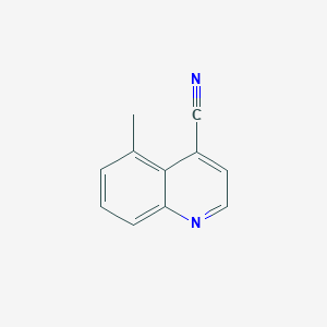 molecular formula C11H8N2 B11915724 5-Methylquinoline-4-carbonitrile 