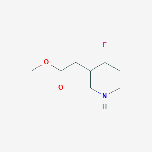 Methyl 2-(4-fluoropiperidin-3-yl)acetate