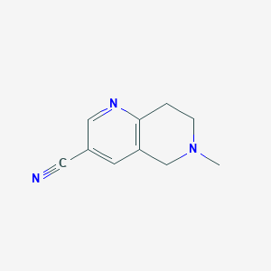 6-Methyl-5,6,7,8-tetrahydro-1,6-naphthyridine-3-carbonitrile