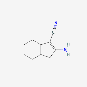 2-amino-3a,4,7,7a-tetrahydro-1H-indene-3-carbonitrile