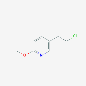 molecular formula C8H10ClNO B11917183 5-(2-Chloroethyl)-2-methoxypyridine 