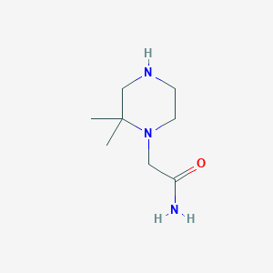 molecular formula C8H17N3O B11917424 2-(2,2-Dimethylpiperazin-1-yl)acetamide 