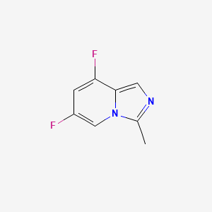 molecular formula C8H6F2N2 B11917630 6,8-Difluoro-3-methylimidazo[1,5-A]pyridine 