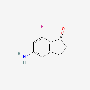 5-Amino-7-fluoro-2,3-dihydroinden-1-one