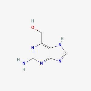 molecular formula C6H7N5O B11918520 (2-amino-7H-purin-6-yl)methanol 