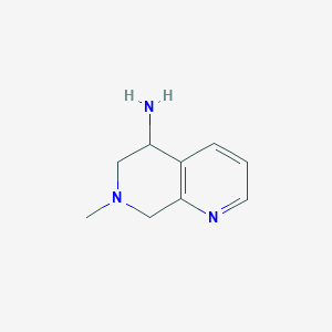 7-Methyl-5,6,7,8-tetrahydro-1,7-naphthyridin-5-amine