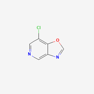 molecular formula C6H3ClN2O B11918640 7-Chlorooxazolo[4,5-c]pyridine 