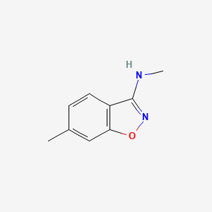 molecular formula C9H10N2O B11918649 N,6-dimethylbenzo[d]isoxazol-3-amine 