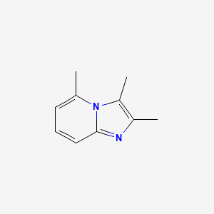 molecular formula C10H12N2 B11918676 2,3,5-Trimethylimidazo(1,2-a)-pyridine CAS No. 34165-19-0