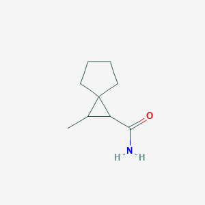 molecular formula C9H15NO B11918705 2-Methylspiro[2.4]heptane-1-carboxamide 