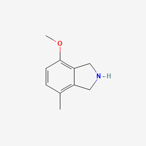 molecular formula C10H13NO B11918737 4-Methoxy-7-methylisoindoline 