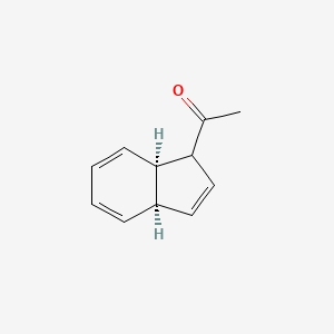 molecular formula C11H12O B11918740 1-((3AR,7aR)-3a,7a-dihydro-1H-inden-1-yl)ethanone 