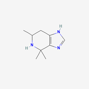 molecular formula C9H15N3 B11918758 4,4,6-Trimethyl-4,5,6,7-tetrahydro-3H-imidazo[4,5-c]pyridine 