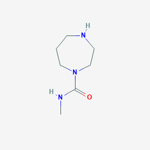 molecular formula C7H15N3O B11918792 N-Methyl-1,4-diazepane-1-carboxamide 