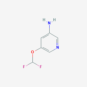 molecular formula C6H6F2N2O B11918850 5-(Difluoromethoxy)pyridin-3-amine 