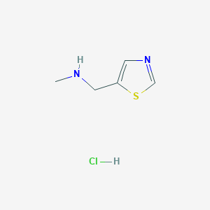 molecular formula C5H9ClN2S B11918863 N-Methyl-1-(thiazol-5-YL)methanamine hydrochloride 