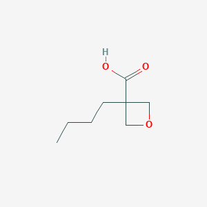 molecular formula C8H14O3 B11918939 3-Butyloxetane-3-carboxylic acid CAS No. 67646-80-4