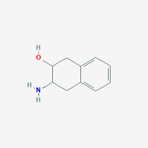 molecular formula C10H13NO B11918950 3-Amino-1,2,3,4-tetrahydronaphthalen-2-ol 