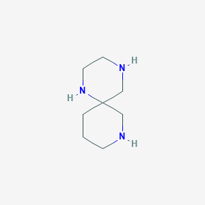 molecular formula C8H17N3 B11918952 1,4,8-Triazaspiro[5.5]undecane CAS No. 554435-42-6