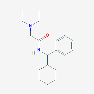 molecular formula C19H30N2O B011919 N-(alpha-Cyclohexylbenzyl)-2-(diethylamino)acetamide CAS No. 19893-59-5