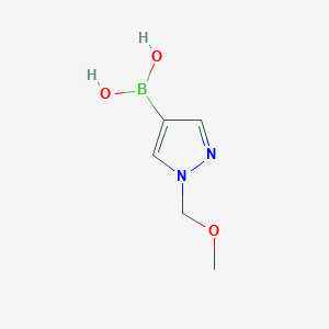 molecular formula C5H9BN2O3 B11919055 (1-(Methoxymethyl)-1H-pyrazol-4-yl)boronic acid 