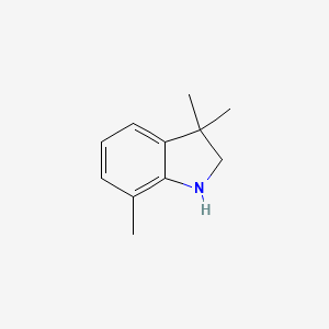 molecular formula C11H15N B11919062 3,3,7-Trimethylindoline 