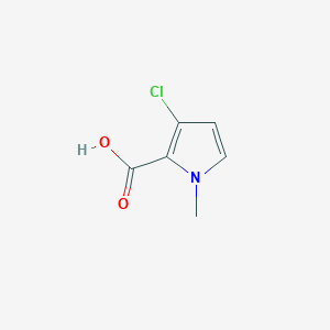 molecular formula C6H6ClNO2 B11919080 3-Chloro-1-methyl-1H-pyrrole-2-carboxylic acid 