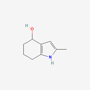 molecular formula C9H13NO B11919110 2-methyl-4,5,6,7-tetrahydro-1H-indol-4-ol 