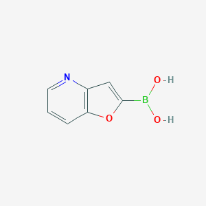 molecular formula C7H6BNO3 B11919160 Furo[3,2-b]pyridin-2-ylboronic acid 