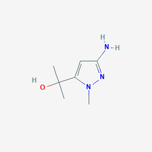 molecular formula C7H13N3O B11919171 2-(3-amino-1-methyl-1H-pyrazol-5-yl)propan-2-ol 