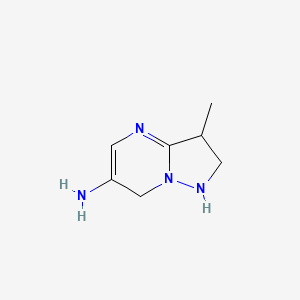 molecular formula C7H12N4 B11919181 3-Methyl-1,2,3,7-tetrahydropyrazolo[1,5-a]pyrimidin-6-amine 