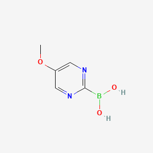 molecular formula C5H7BN2O3 B11919232 (5-Methoxypyrimidin-2-yl)boronic acid 