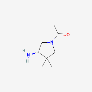 molecular formula C8H14N2O B11919795 (S)-1-(7-Amino-5-azaspiro[2.4]heptan-5-yl)ethanone 