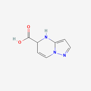 molecular formula C7H7N3O2 B11919801 4,5-Dihydropyrazolo[1,5-a]pyrimidine-5-carboxylic acid 