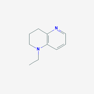 molecular formula C10H14N2 B11919909 1-Ethyl-1,2,3,4-tetrahydro-1,5-naphthyridine 