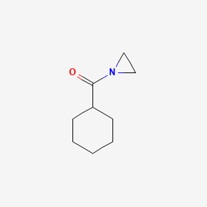 molecular formula C9H15NO B11920272 Aziridin-1-yl(cyclohexyl)methanone CAS No. 98223-95-1