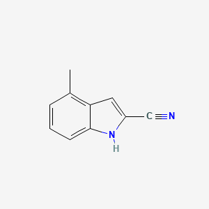 molecular formula C10H8N2 B11920399 4-Methyl-1H-indole-2-carbonitrile 