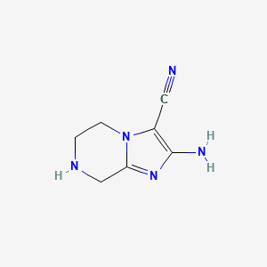 2-Amino-5,6,7,8-tetrahydroimidazo[1,2-a]pyrazine-3-carbonitrile