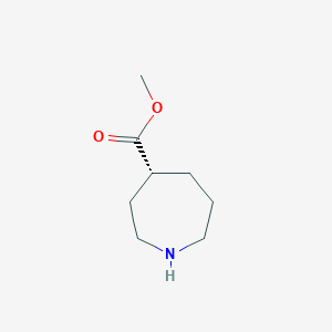 molecular formula C8H15NO2 B11920440 (R)-Methyl azepane-4-carboxylate 