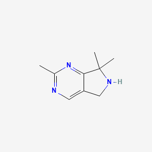 2,7,7-Trimethyl-6,7-dihydro-5H-pyrrolo[3,4-D]pyrimidine