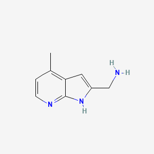 (4-Methyl-1H-pyrrolo[2,3-b]pyridin-2-yl)methanamine