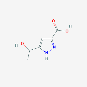 5-(1-hydroxyethyl)-1H-pyrazole-3-carboxylic acid