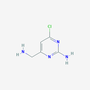 4-(Aminomethyl)-6-chloropyrimidin-2-amine