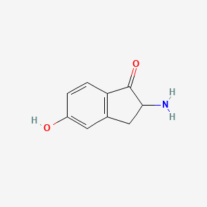 2-Amino-5-hydroxy-2,3-dihydro-1H-inden-1-one