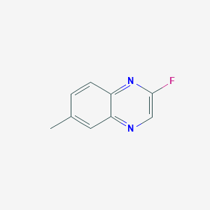 molecular formula C9H7FN2 B11920728 2-Fluoro-6-methylquinoxaline 