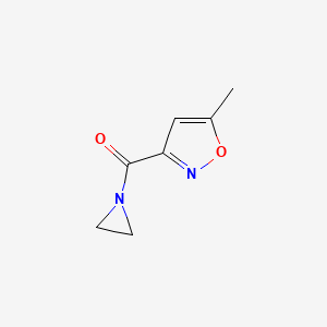 molecular formula C7H8N2O2 B11920739 Aziridin-1-yl(5-methylisoxazol-3-yl)methanone CAS No. 21561-41-1