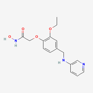 2-[2-ethoxy-4-[(pyridin-3-ylamino)methyl]phenoxy]-N-hydroxyacetamide